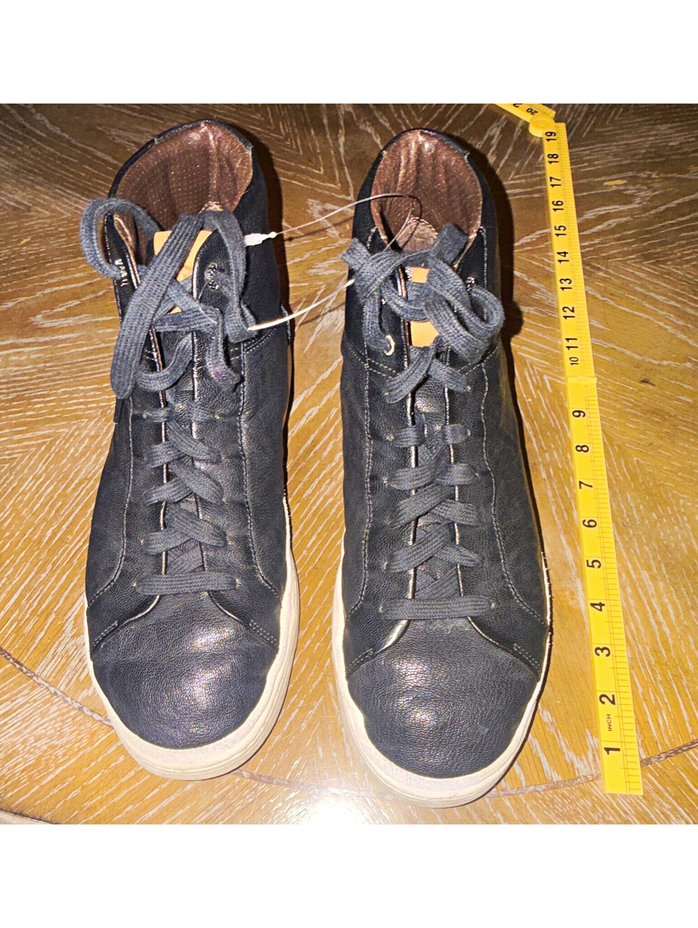 UGG Black Leather High Top Lace-Up Sneakers Men's US 10.5 EU 44
